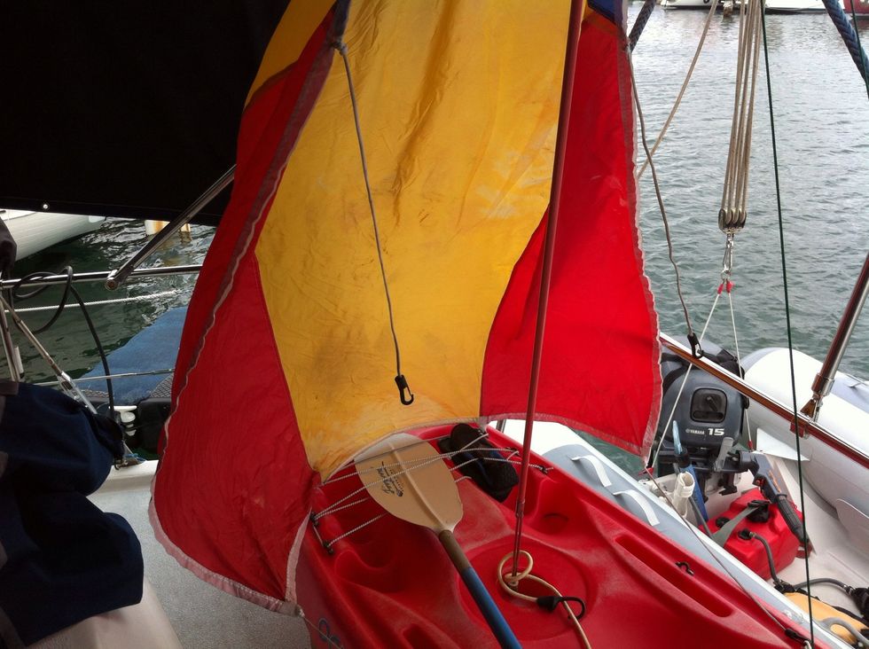Bungee and paddle storage