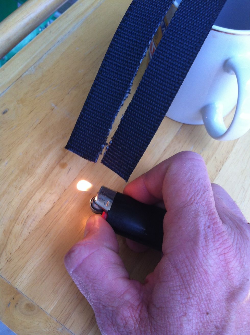 Burn all your cut edges for clean, finished look. They'll last longer too. (please do this outside)