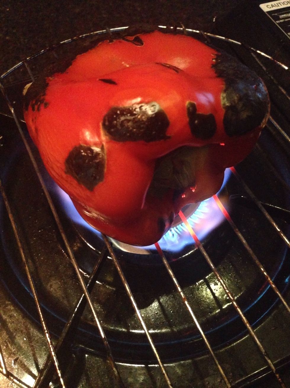 Burn the skin keep turning till completely black