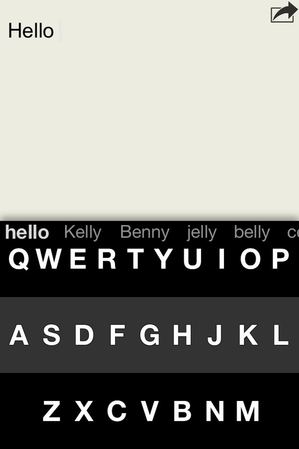 But as soon as I right swipe it corrects the typing with amazing accuracy and adds the space.