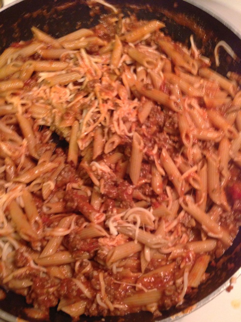 But get it all stirred up before transferring to pan.