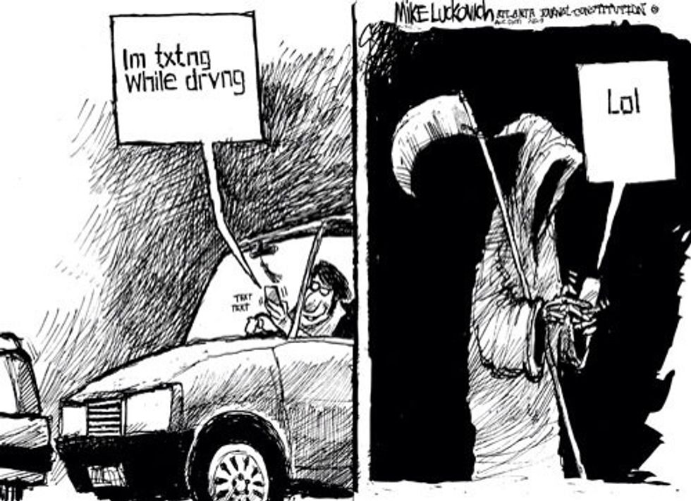 But I do understand that situations could come up where you might need to receive a text while your driving. You'd want to know if someone is telling you something important.