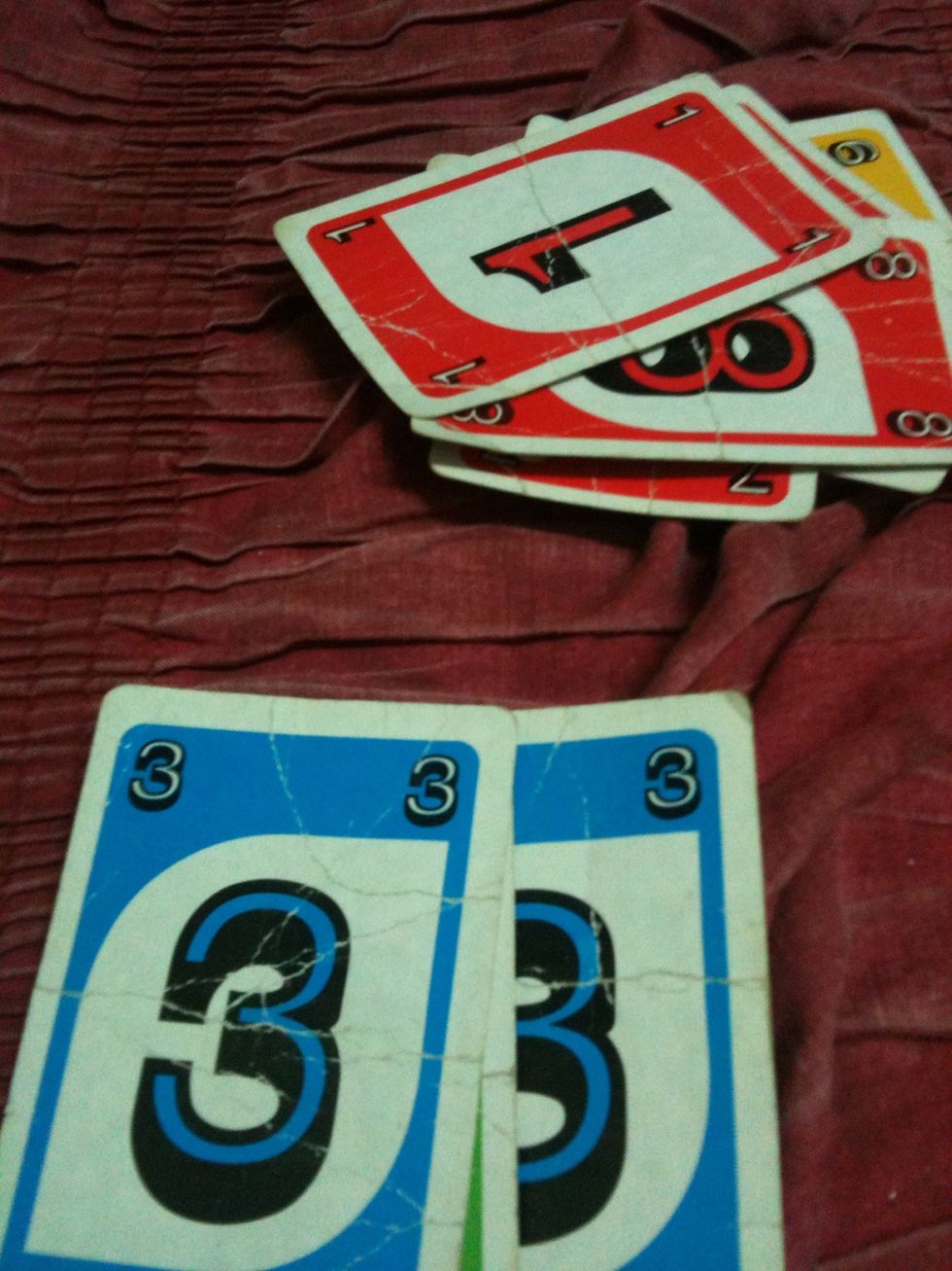 But if the card you just pick didn't match the current card.. Just keep it with you