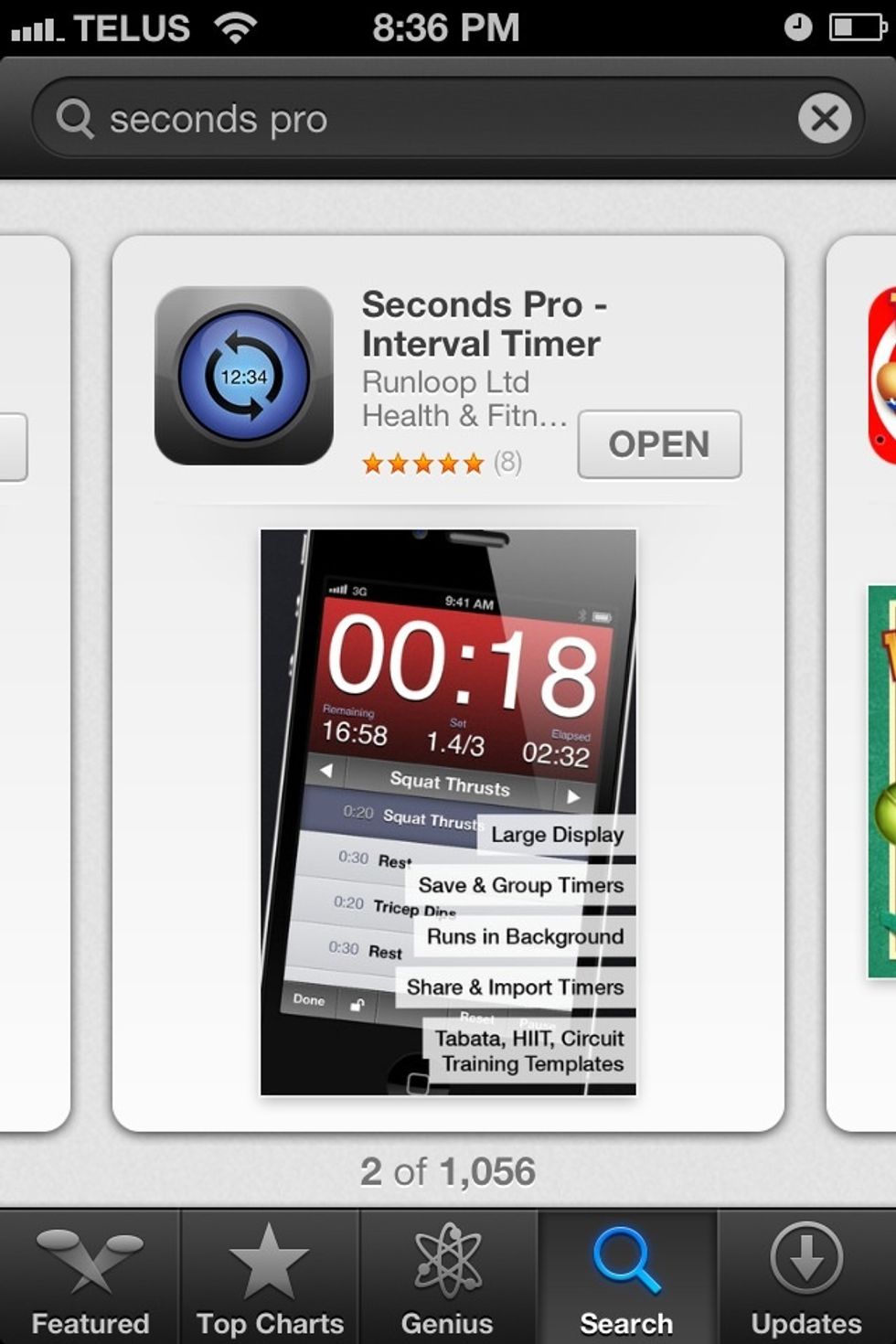 But if you download Seconds Pro http://goo.gl/P9iYB I have created all of the timers you need to run these intervals. You simply import each of them into the app. Use at your own risk!