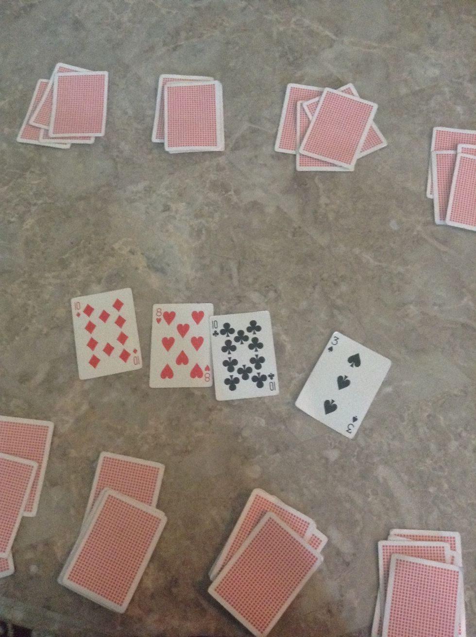 But if you have two or more of the same cards you have to switch them out.