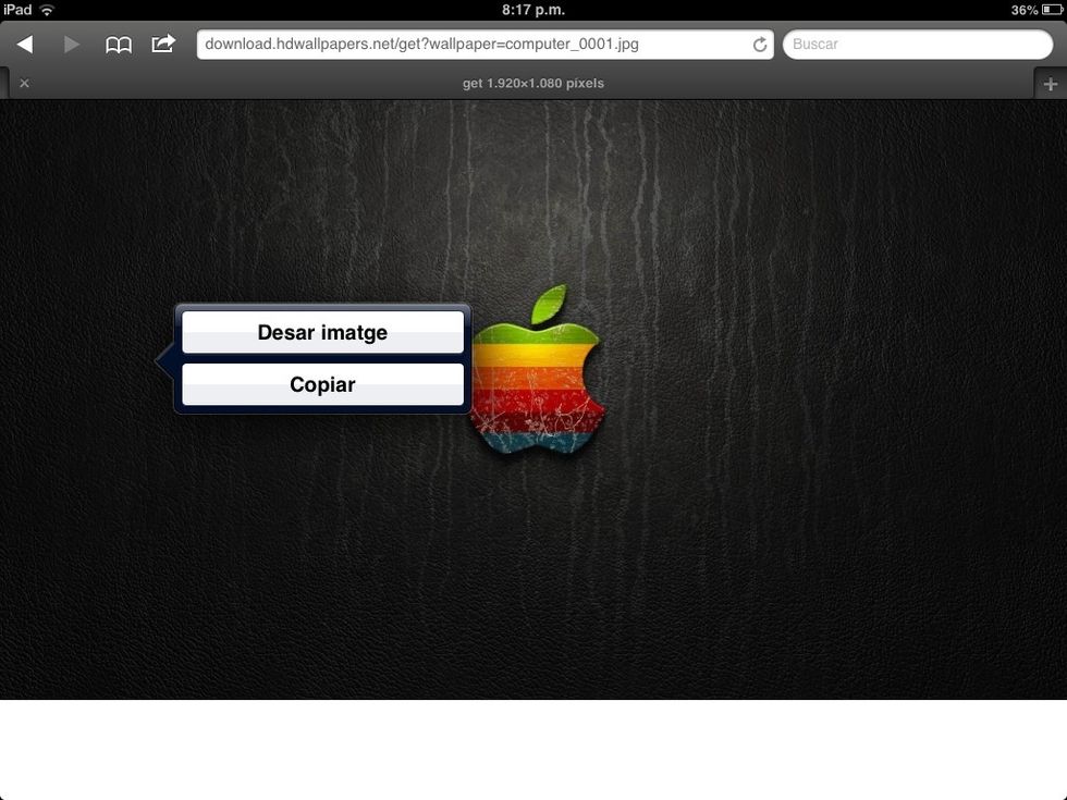 But if you're using a mobile phone or a tablet, you'll have to tap "download" and then save the photo.