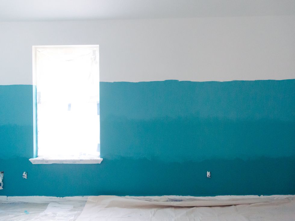 But, it didn't really turn out the way I expected it to look. I didn't want an ombre that felt too choppy, and this was. But, the good thing about paint is that it's always fixable!