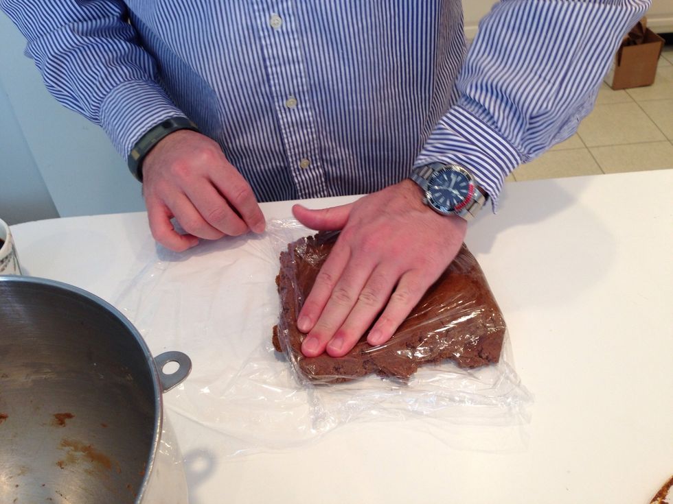 But it's just here for building! So pat it down and refrigerate. Later, Throckmorton will taste it, then do that tongue slapping thing, followed by Oreos.