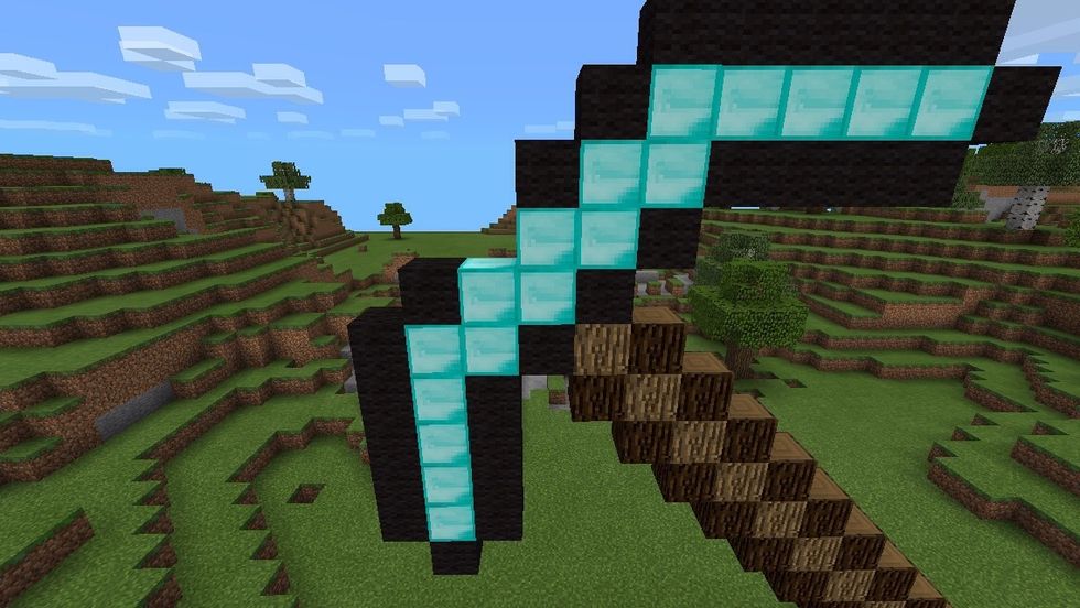 But mine away the middle black wool