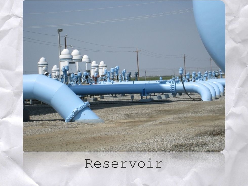 But sometimes, before water gets to a pump it comes from the GROUND, as in a RESERVOIR. There is no pressure in the RESERVOIR