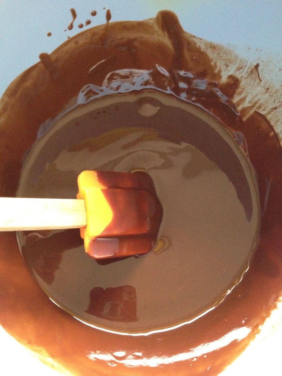 Butter and chocolate mixed together.