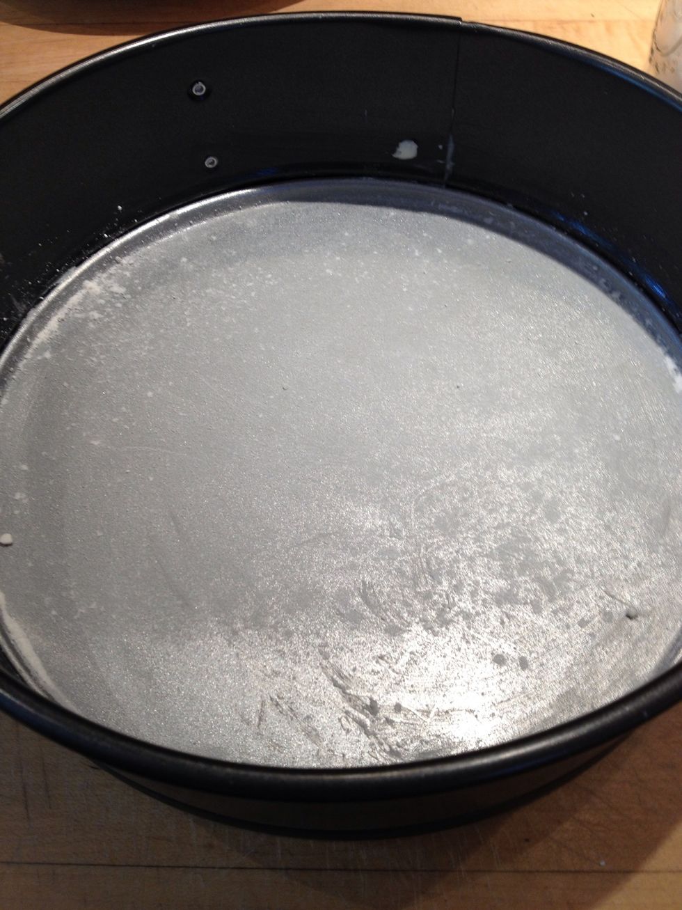 Butter and flour a 9" springform pan. I also like to line the pan with parchment paper for easy release.