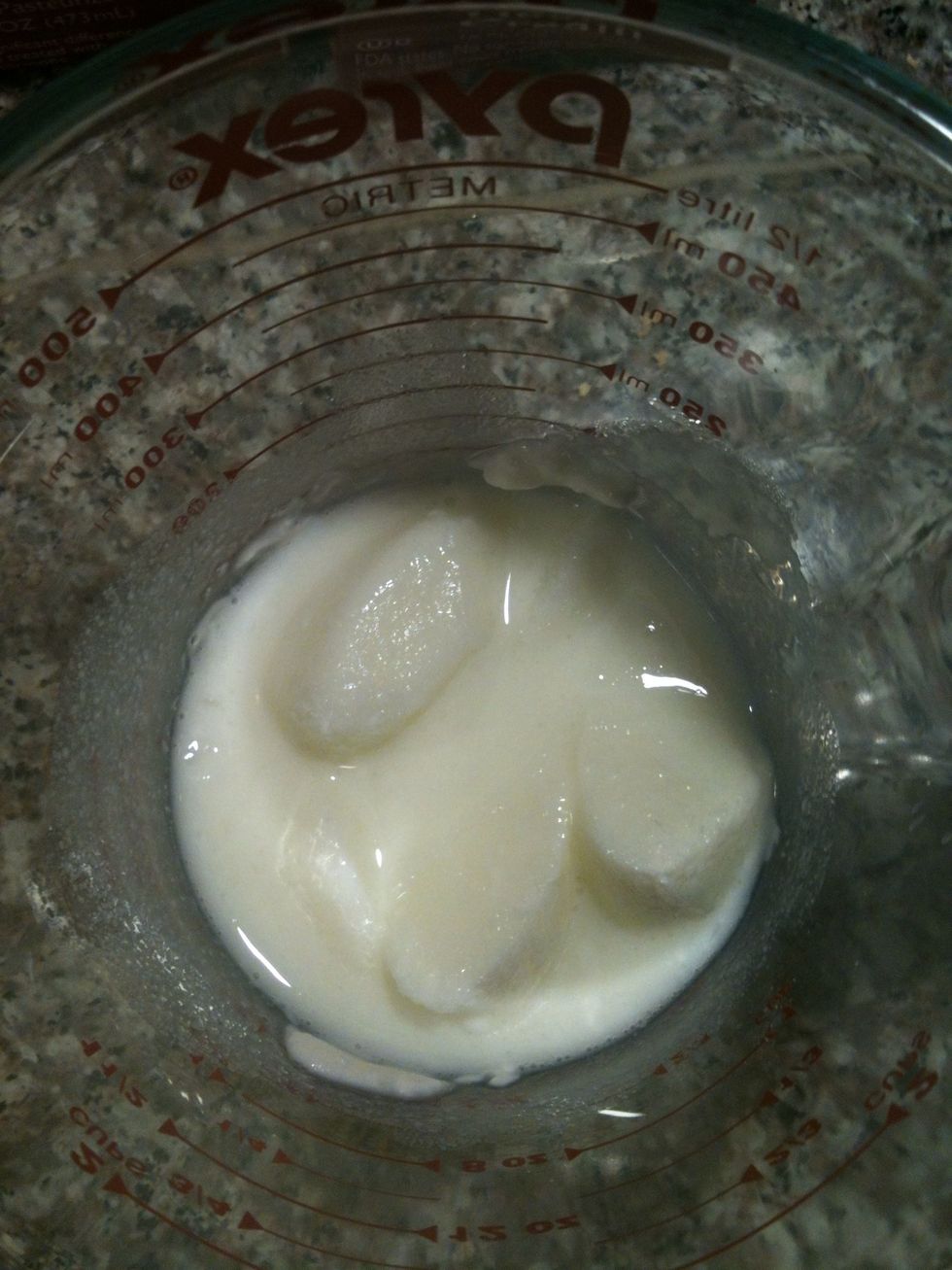 Butter milk, aka mesophiliic starter culture. Thawing to 68^ degree normal room temp. At room temp it should smell active.