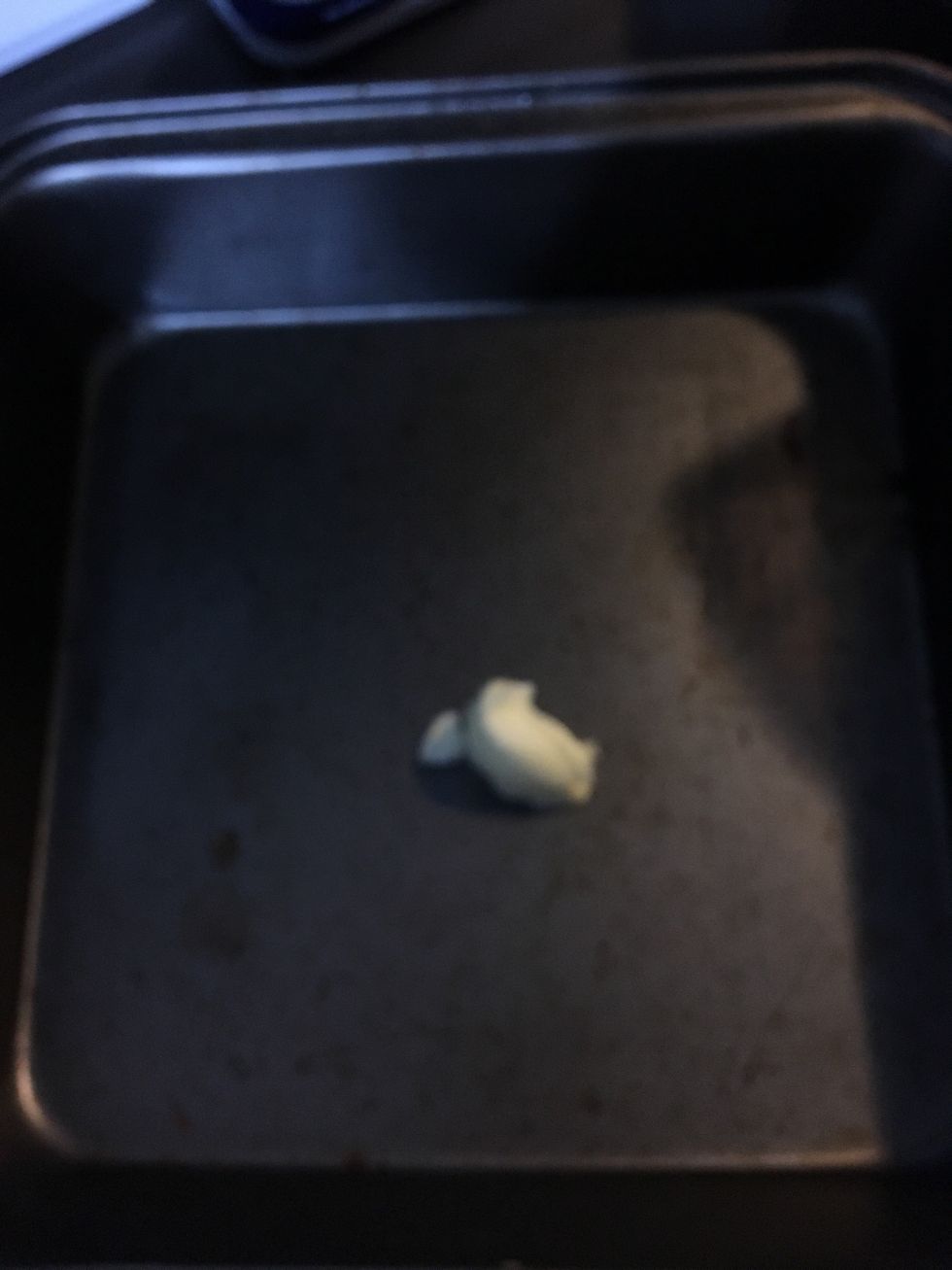 Butter your backing tray