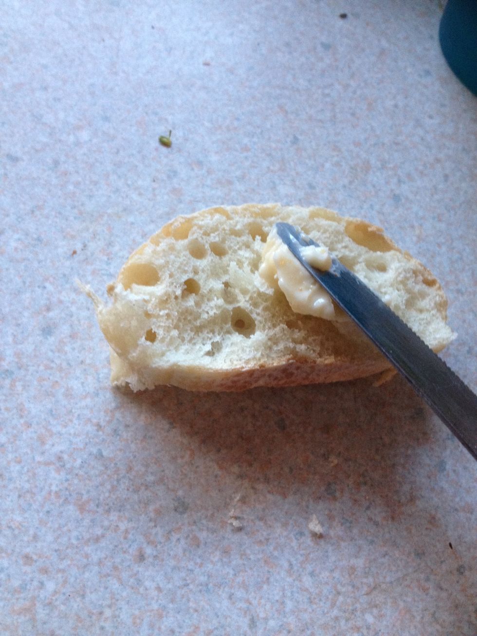 Butter your bread slices
