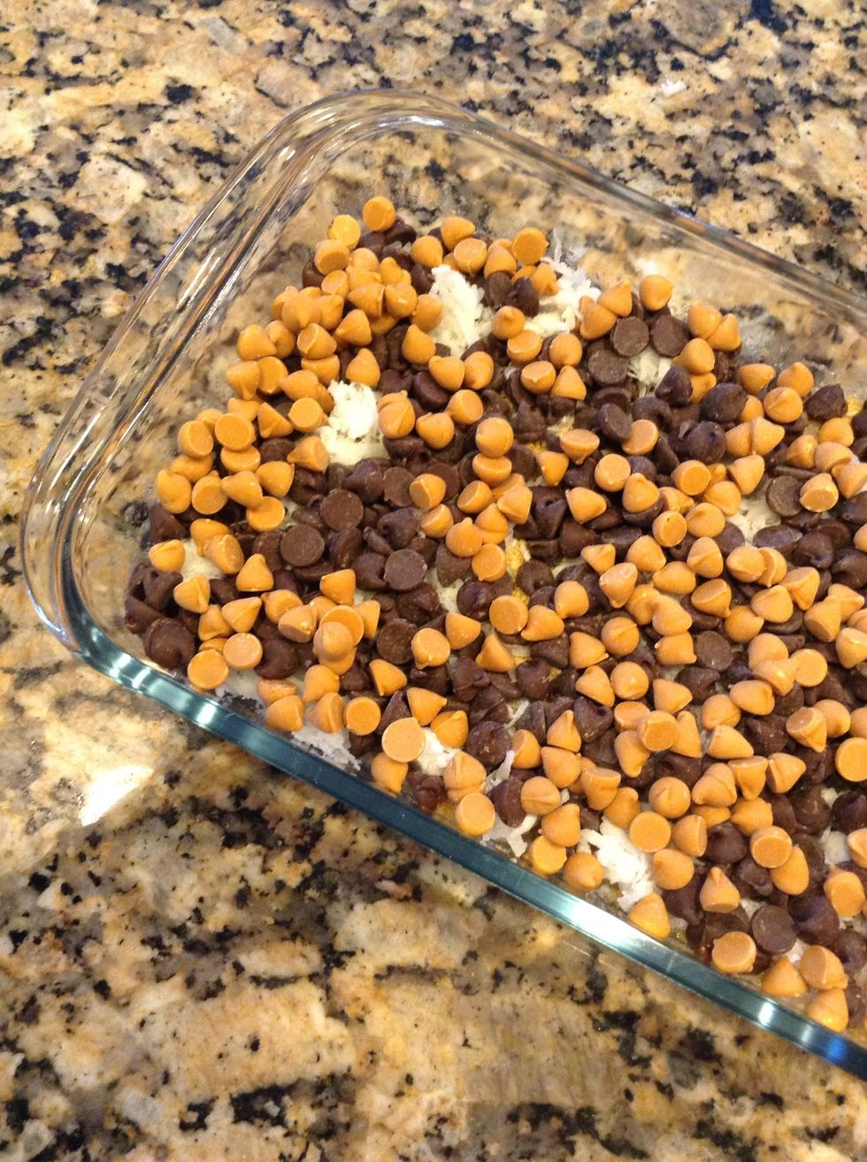 Butterscotch chips (or you could use peanut butter)