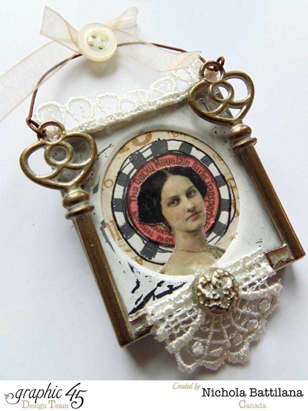 ... buttons, wire and ribbon...