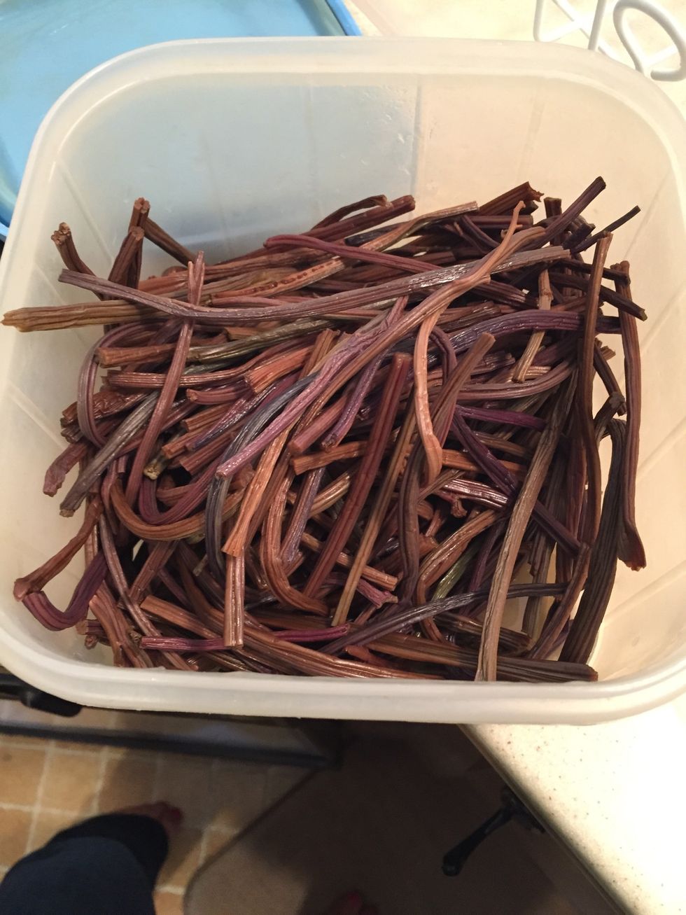 Buy bracken dried and soak in hot water overnight