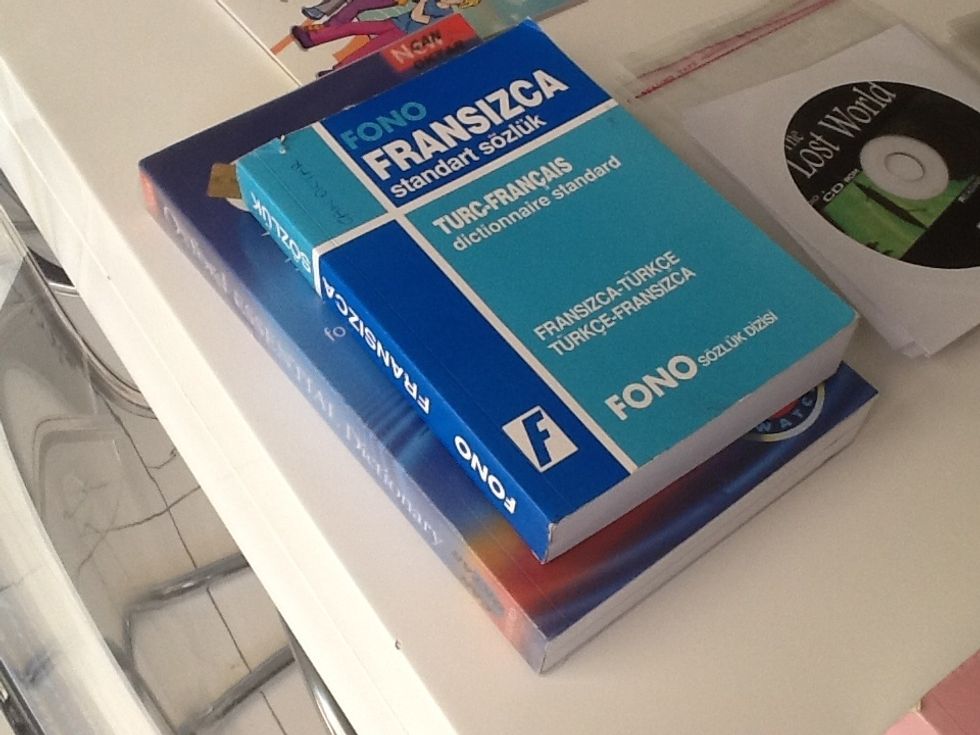 Buy french and english dictioanary books.