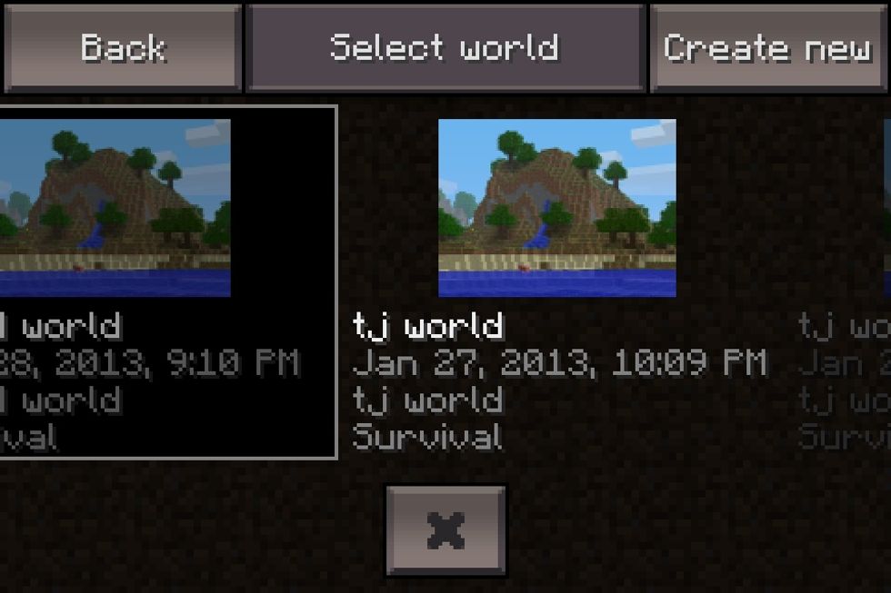 by clicking or sliding