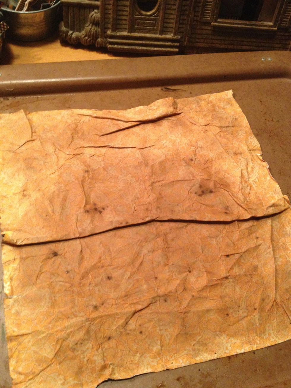 by creating folds we are "shrinking" our paper size. this page will become approx. 1-1.5 inches smaller. (from 12 x12 to almost 10 x 10)