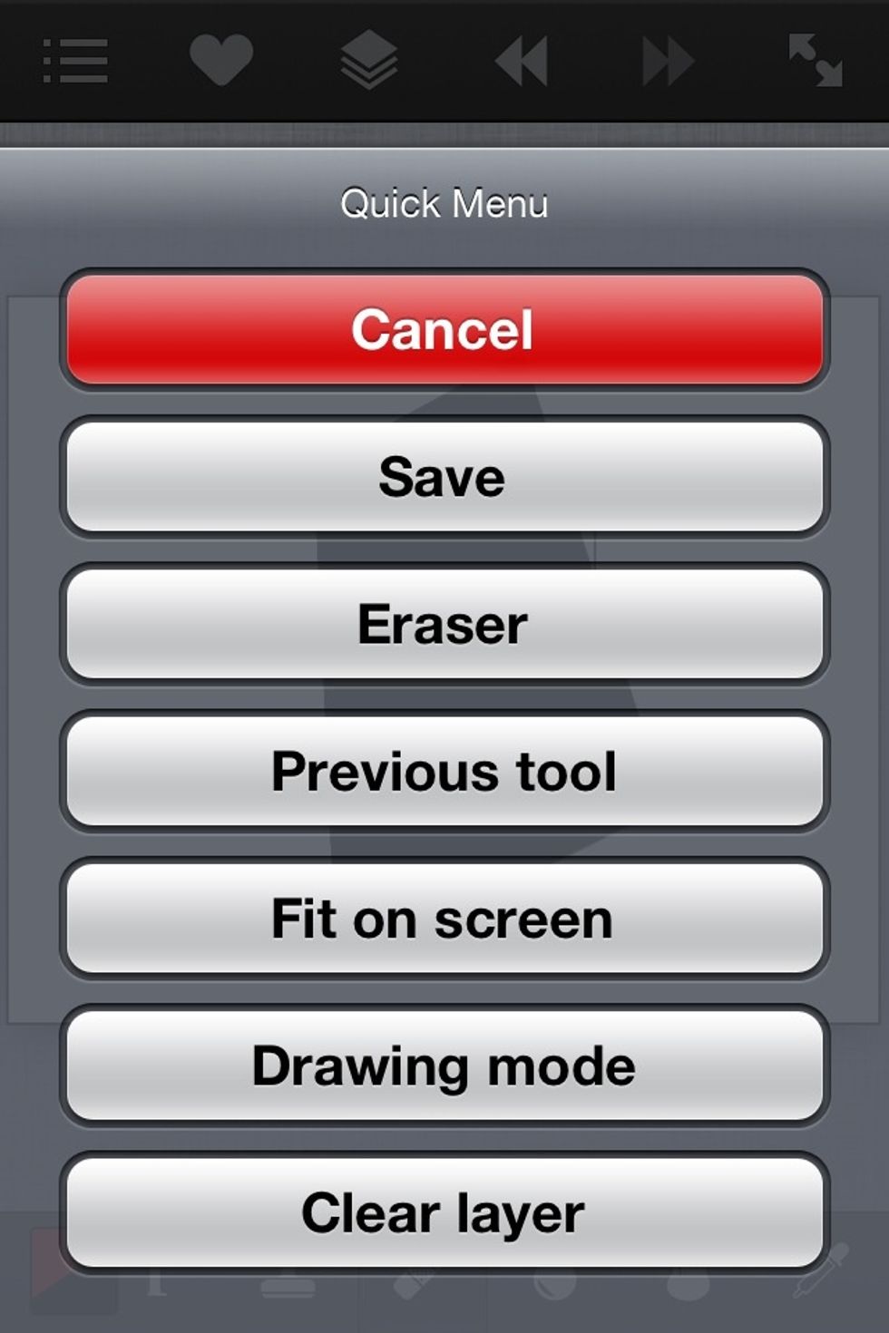 By default a three finger tap will open this quick menu. But the finger gestures can be adjusted in settings as I already mentioned.