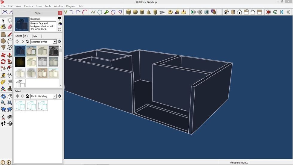 By default Sketchup has many styles. You can also download more. These styles are not just for previews, you can also work on your model while in a certain style.