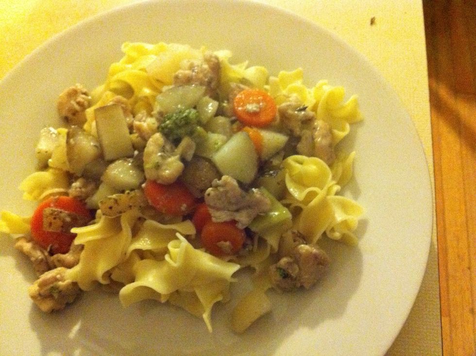 By doing this you are letting the meat rest as well as finishing the vegetables by steaming them. I do this for both the my chicken and beef stew recipes and it has turned out very very tender meat.