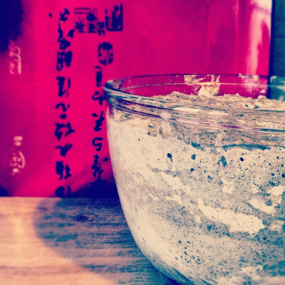 By morning your dough should have doubled in size. Punch the air out of it (literally), recover and let stand for another hot and a half our until it has doubled in size again