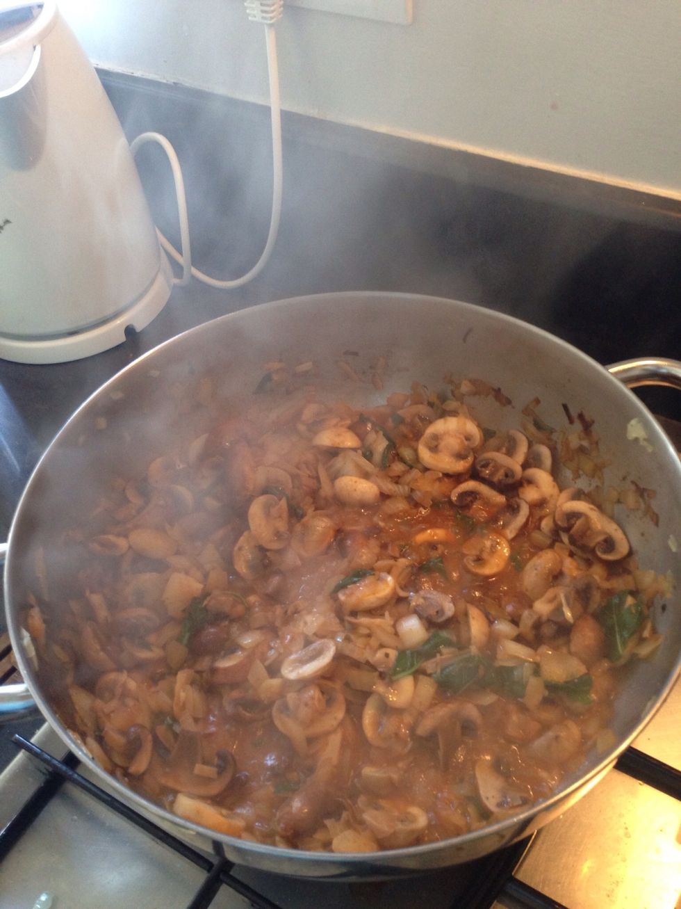 By now the sauce should smell and look amazing - give it a quick taste