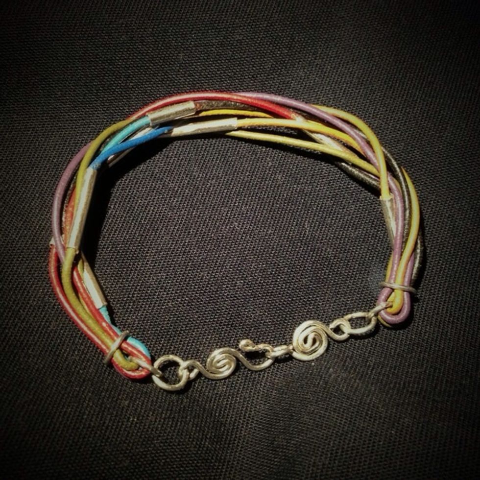By separating the strands and turning an end through a few times, you can get a nice cohesiveness. Great job, well done and happy planet!