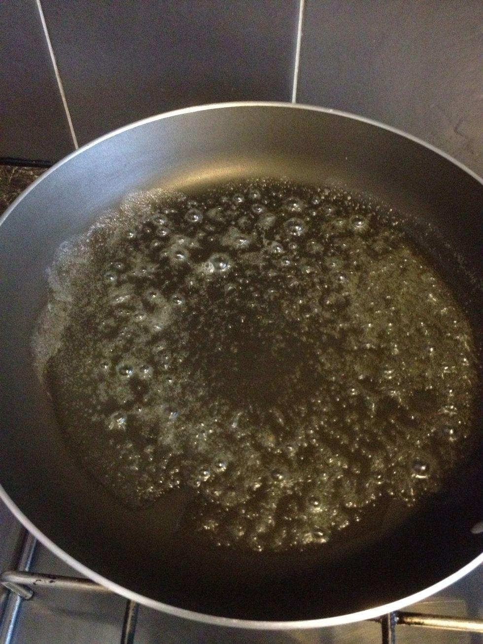 By this time the butter and oil will begin to bubble