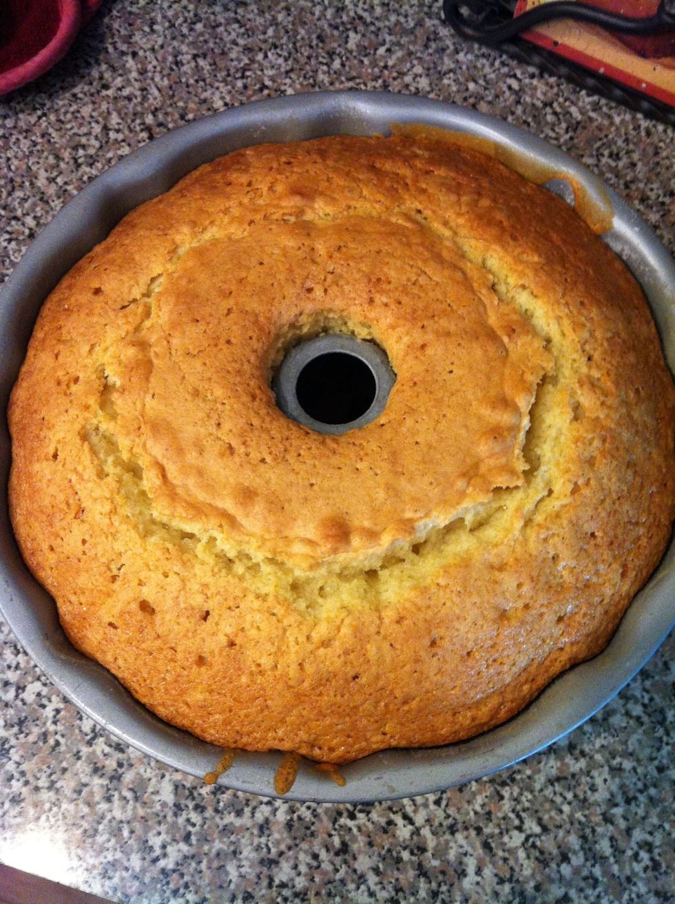 Cakes done! It smells great here!