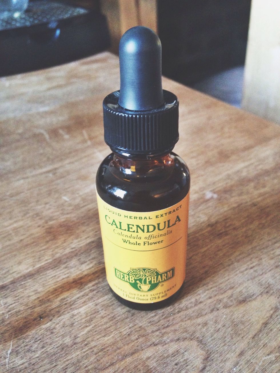Calendula is also antibacterial and can speed up the skin healing process.