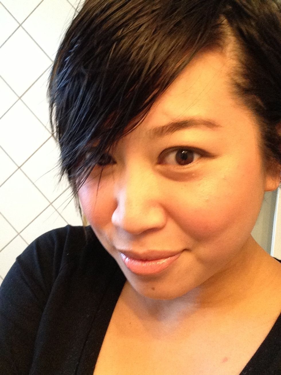 Camera one ... (Crap, is that a skin tag under my eye?!?!?)