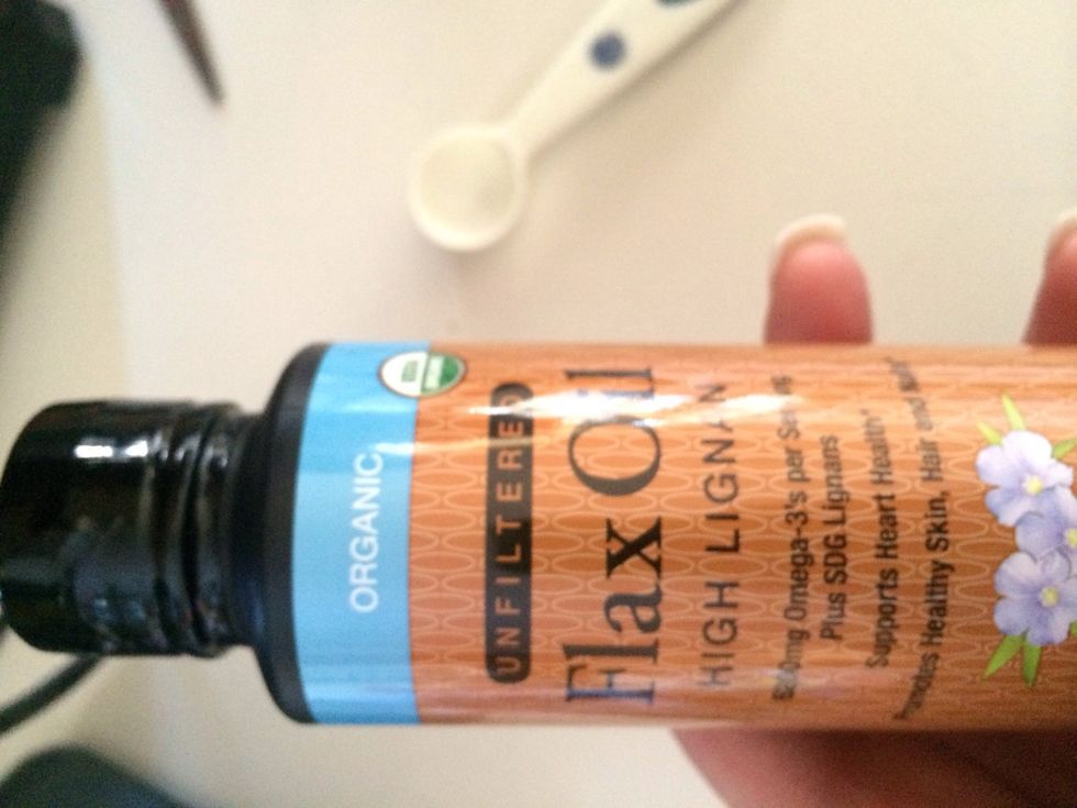 Can use 1/2 T of flax seed oil or 1T of flax seed