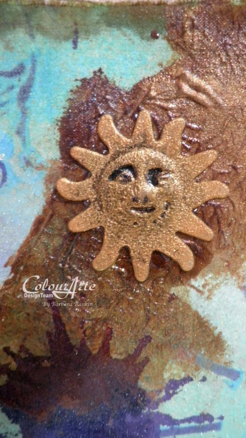 Can you see the texture on the metals? Add a bit of black ink in the crevices to bring out the face details.