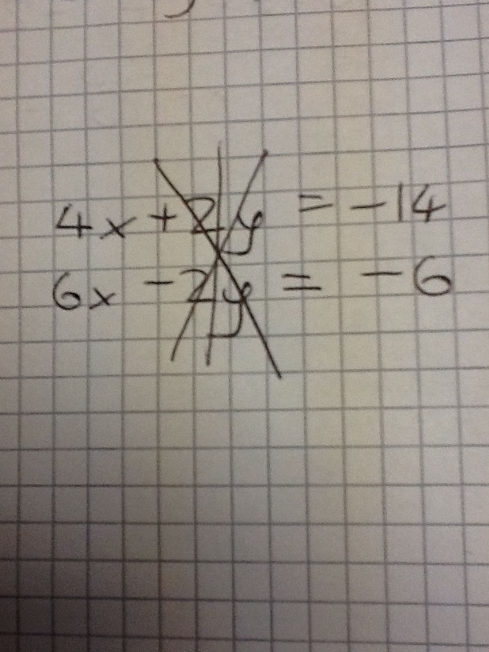 Cancel out the letter that has been made the same