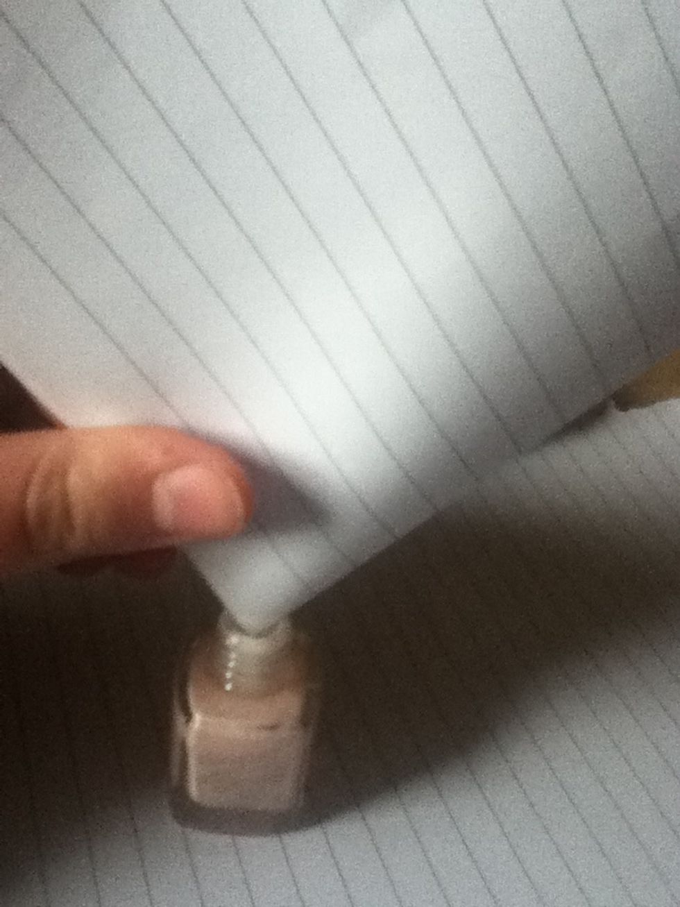 Carefully and slowly pour in the eye shadow into the nail varnish