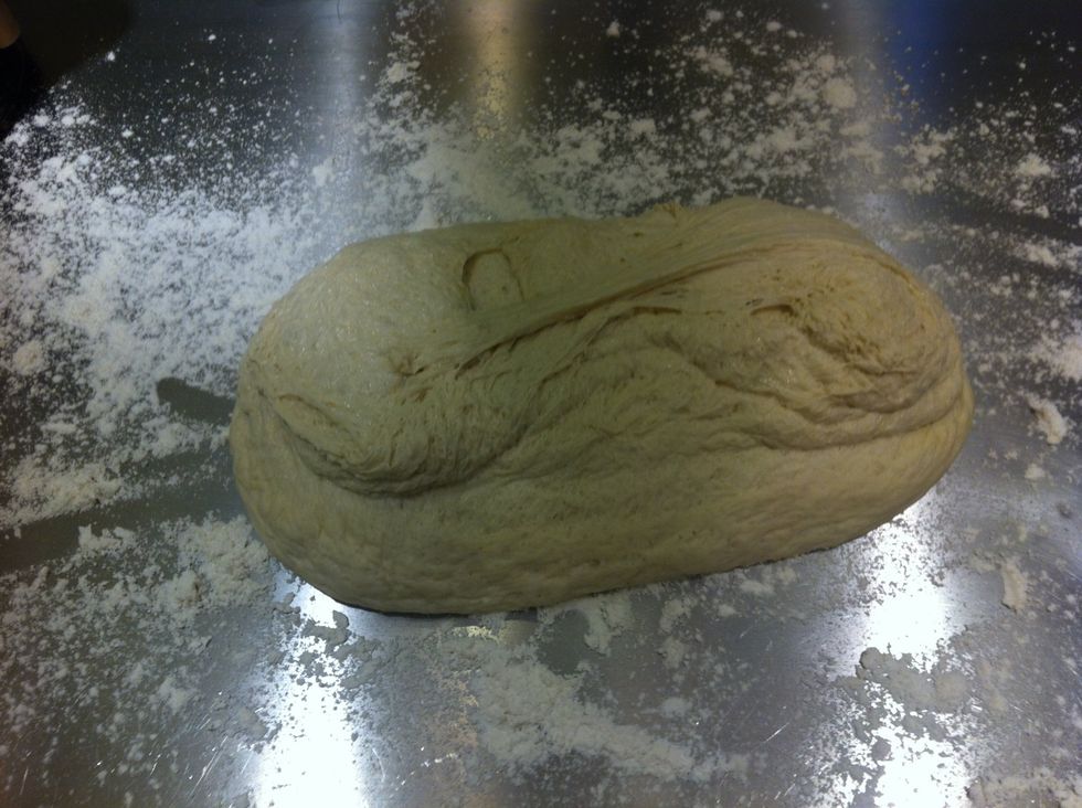 Carefully dump the dough out