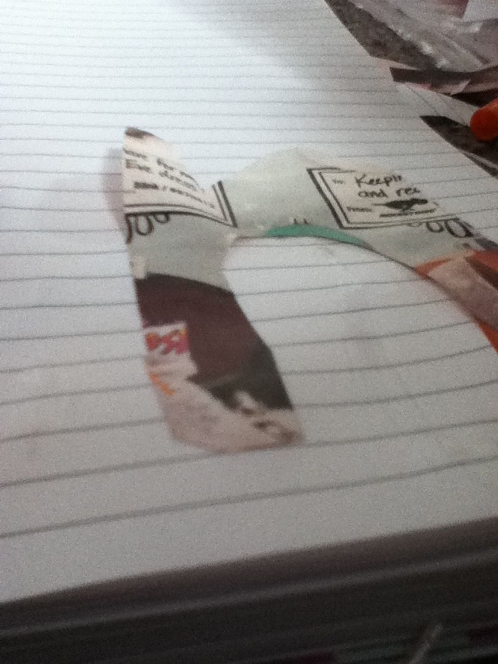 Carefully flip and smooth out the letter