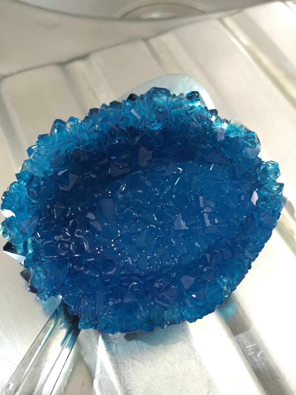 carefully lift the egg from the mixture and prepare to be amazed!