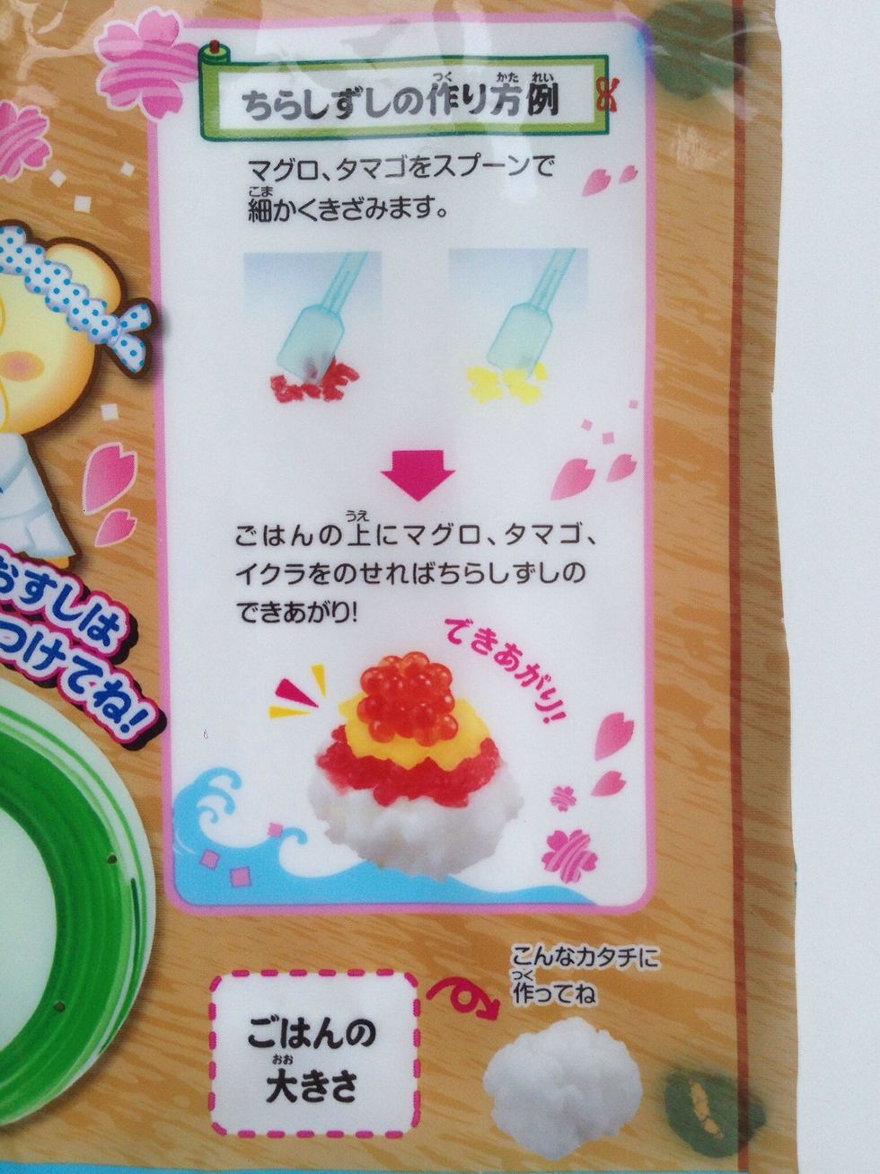 Carefully open Package--Cut Along Lines for Placemat and Rolling Guides