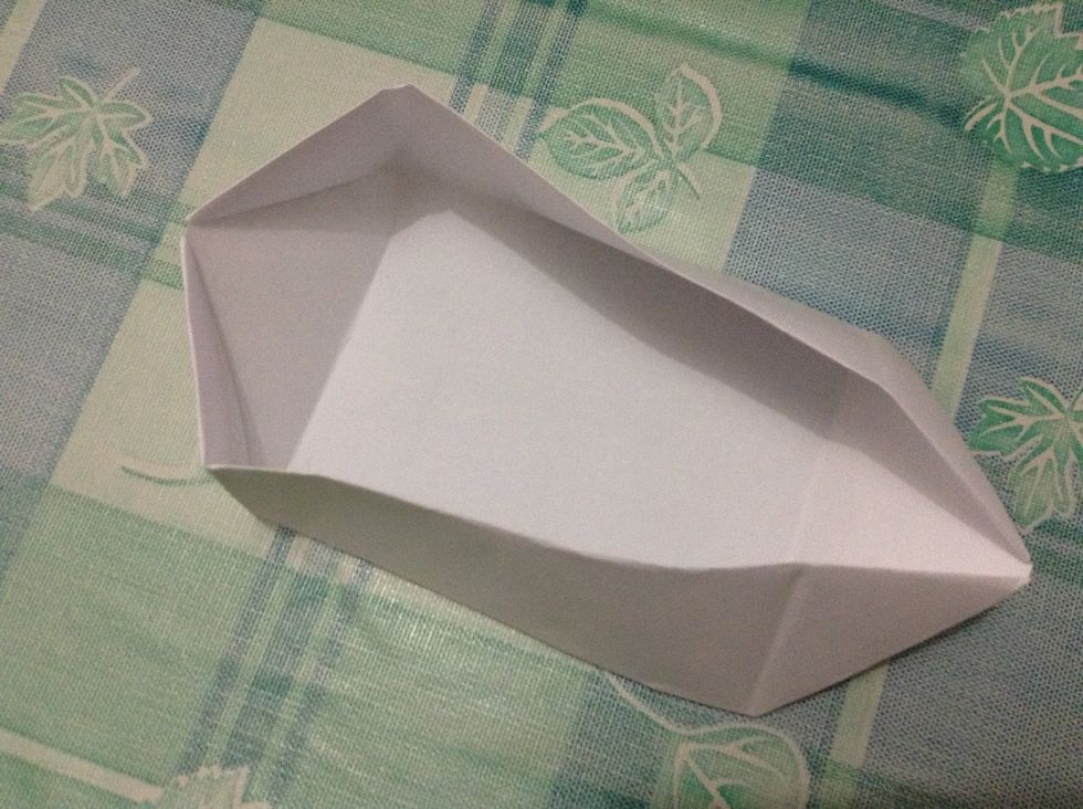 Carefully open the center slit.