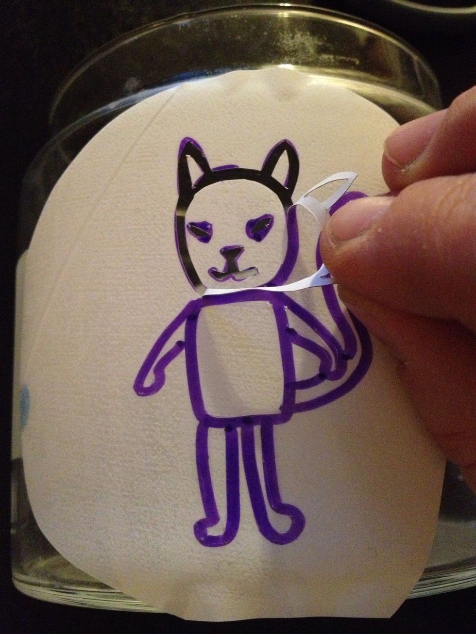 Carefully peel away.