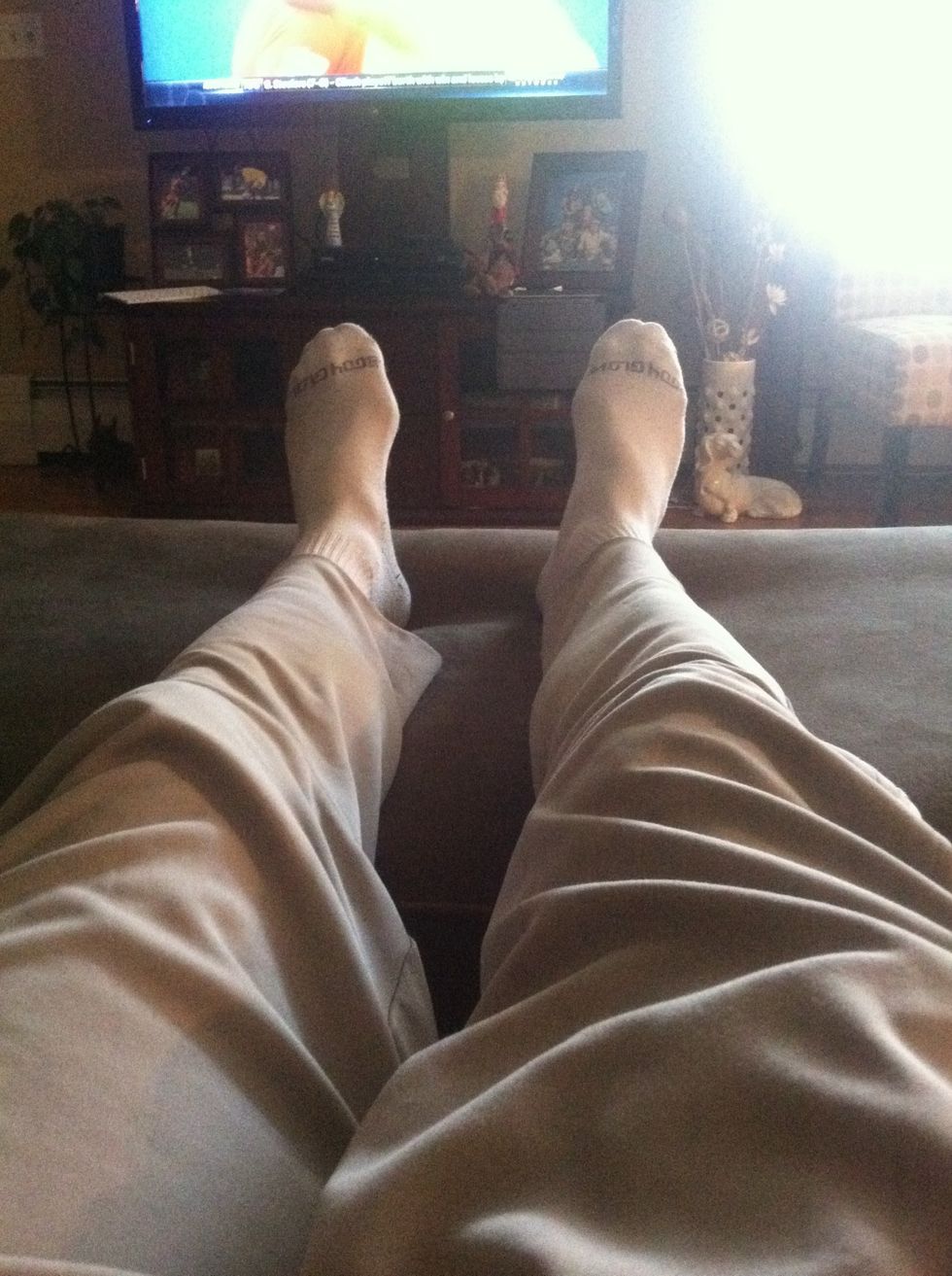 Carefully place right leg next to your left (steps 5 and 6 can be reversed)