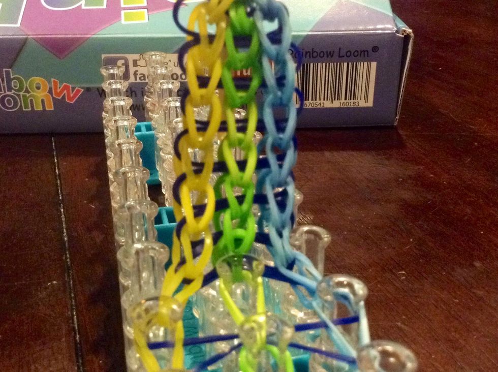 Carefully, pull the bracelet off the loom