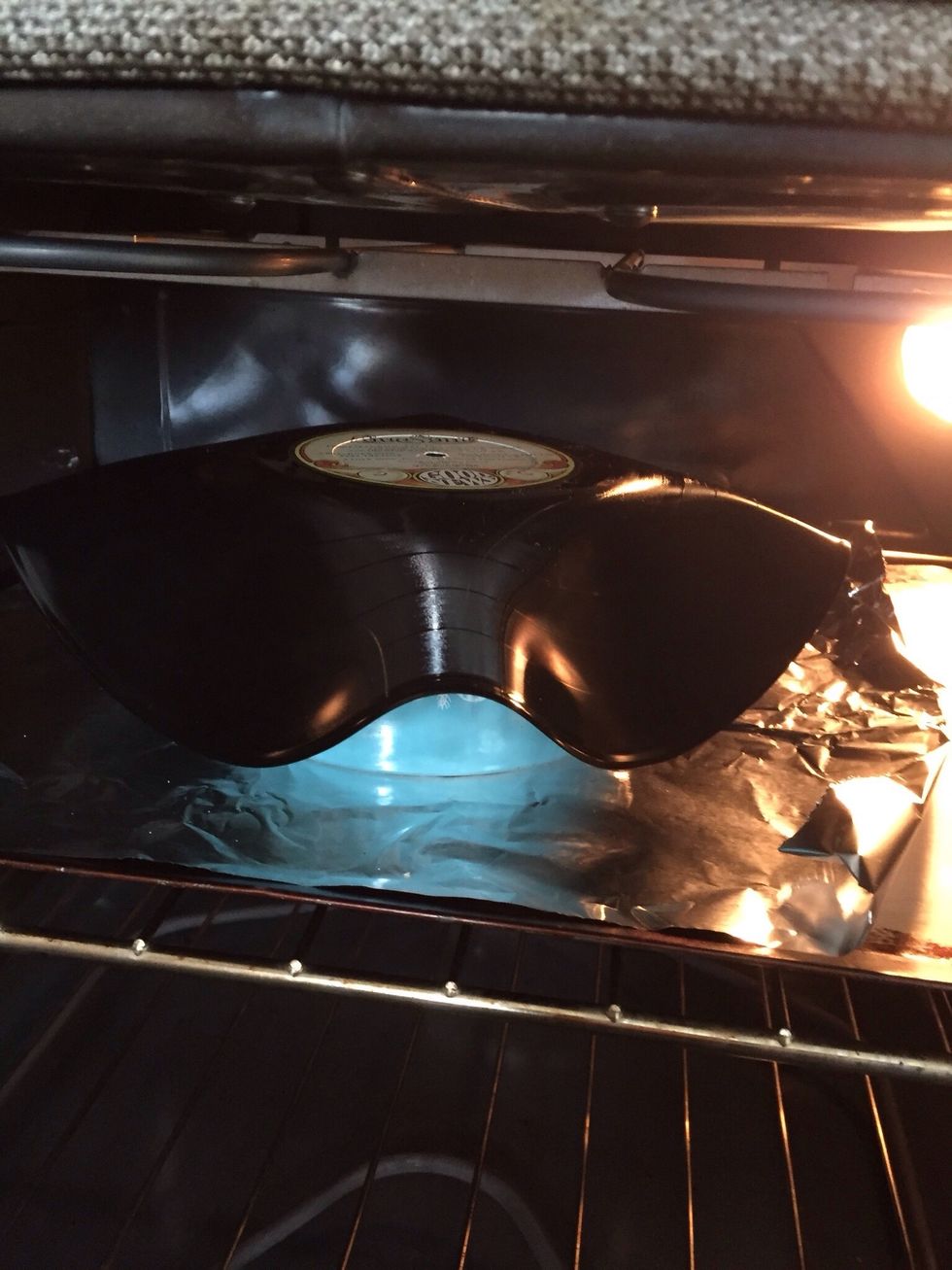 Carefully take out of oven...