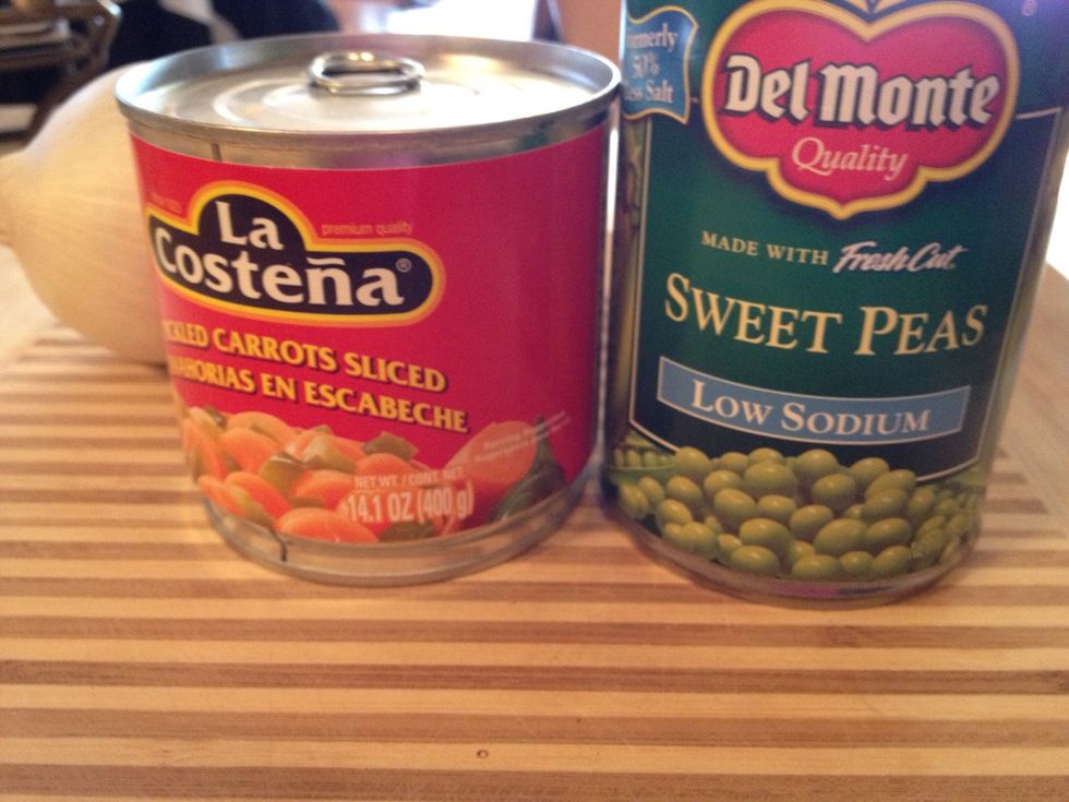 Carrots and peas
