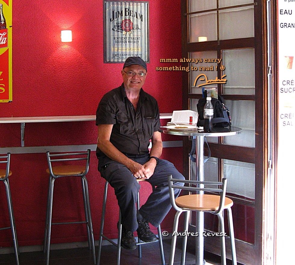 Carry books and a Kindle or similar to read wherever you are, and in your day pouch include water & your two favourite spices. Take w you the foldable maps, either to ask for suggestions or to share